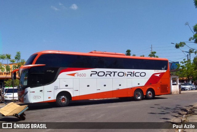 Auto Viação Porto Rico 9600 na cidade de Bacabal, Maranhão, Brasil, por Paul Azile. ID da foto: 8357492.