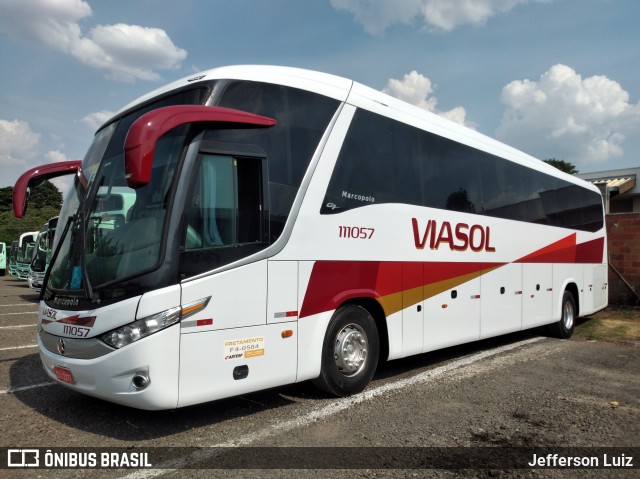 ViaSol Transportes Rodoviários 111057 na cidade de São Carlos, São Paulo, Brasil, por Jefferson Luiz. ID da foto: 8357506.