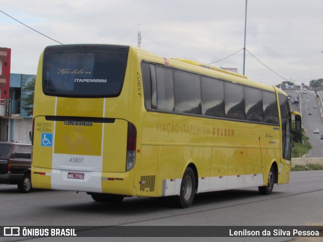Viação Itapemirim 45807 na cidade de Caruaru, Pernambuco, Brasil, por Lenilson da Silva Pessoa. Número da foto: #8358650.