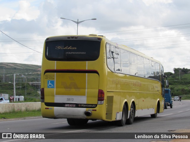 Viação Itapemirim 5813 na cidade de Caruaru, Pernambuco, Brasil, por Lenilson da Silva Pessoa. Número da foto: #8358290.
