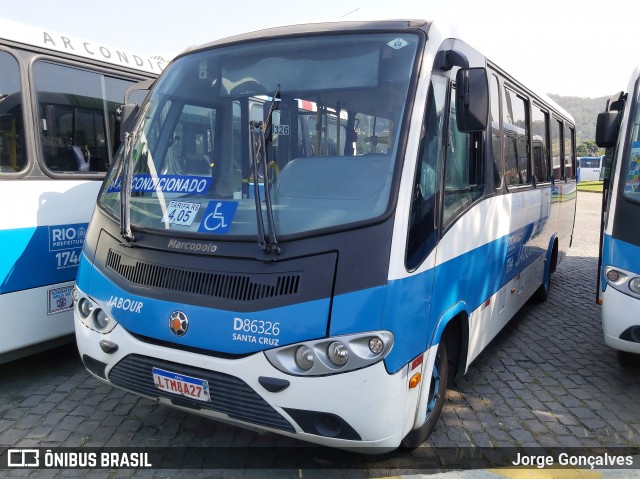 Auto Viação Jabour D86326 na cidade de Rio de Janeiro, Rio de Janeiro, Brasil, por Jorge Gonçalves. ID da foto: 8355862.