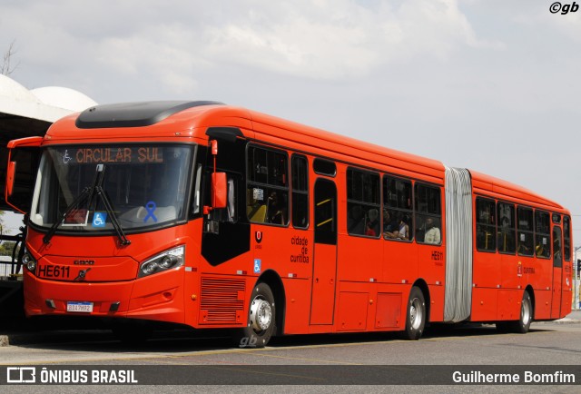 Auto Viação Redentor HE611 na cidade de Curitiba, Paraná, Brasil, por Guilherme Bomfim. ID da foto: 8358992.