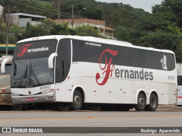 Fernandes Turismo 6000 na cidade de Conselheiro Lafaiete, Minas Gerais, Brasil, por Rodrigo  Aparecido. ID da foto: 8357316.