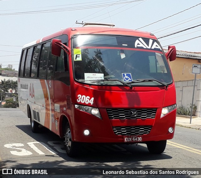Ava Transportes e Turismo 3064 na cidade de Campinas, São Paulo, Brasil, por Leonardo Sebastiao dos Santos Rodrigues. Número da foto: #8357299.