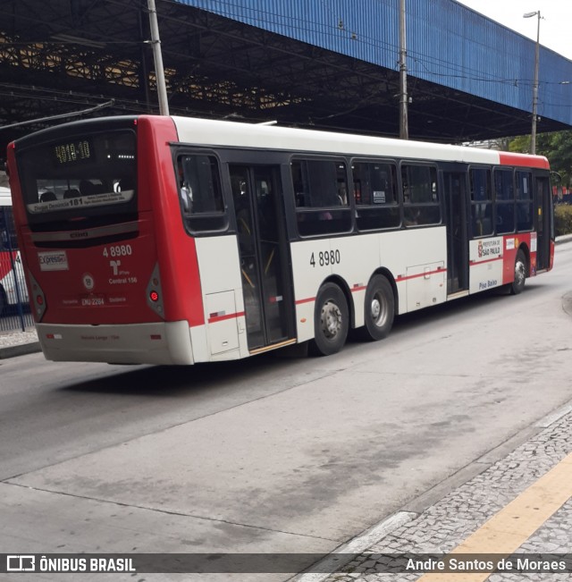 Express Transportes Urbanos Ltda 4 8980 na cidade de São Paulo, São Paulo, Brasil, por Andre Santos de Moraes. Número da foto: #8357324.