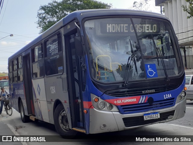 Viação Sul Fluminense 1264 na cidade de Volta Redonda, Rio de Janeiro, Brasil, por Matheus Martins da Silva. ID da foto: 8356275.