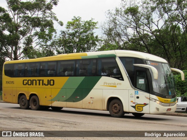 Empresa Gontijo de Transportes 19015 na cidade de Conselheiro Lafaiete, Minas Gerais, Brasil, por Rodrigo  Aparecido. Número da foto: #8357287.