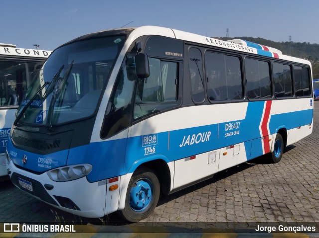 Auto Viação Jabour D86407 na cidade de Rio de Janeiro, Rio de Janeiro, Brasil, por Jorge Gonçalves. ID da foto: 8355861.