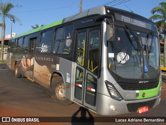 Viação Garcia 8985 na cidade de Londrina, Paraná, Brasil, por Lucas Adriano Bernardino. ID da foto: 8357104.