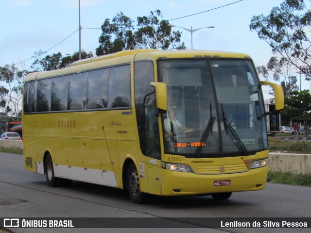 Viação Itapemirim 45807 na cidade de Caruaru, Pernambuco, Brasil, por Lenilson da Silva Pessoa. ID da foto: 8361959.