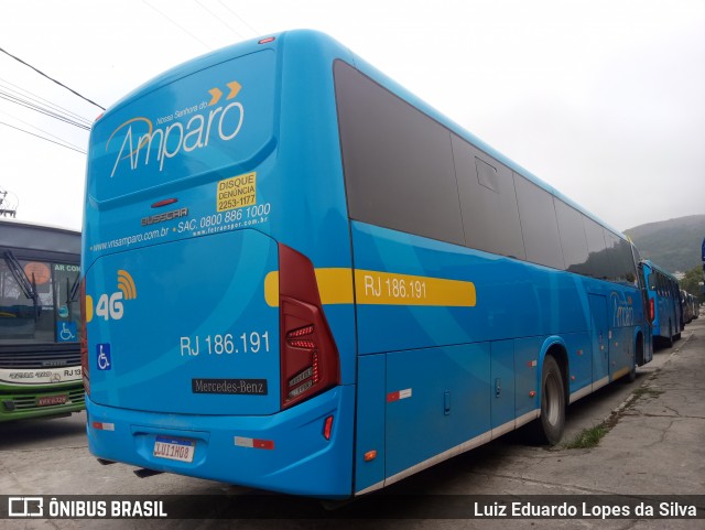 Viação Nossa Senhora do Amparo RJ 186.191 na cidade de Niterói, Rio de Janeiro, Brasil, por Luiz Eduardo Lopes da Silva. ID da foto: 8361729.