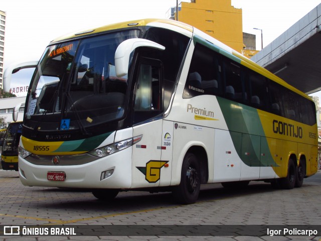 Empresa Gontijo de Transportes 18555 na cidade de Belo Horizonte, Minas Gerais, Brasil, por Igor Policarpo. ID da foto: 8361020.