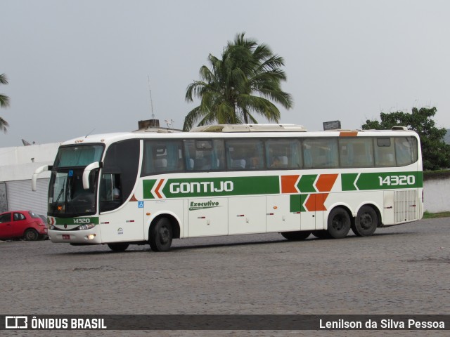 Empresa Gontijo de Transportes 14320 na cidade de Caruaru, Pernambuco, Brasil, por Lenilson da Silva Pessoa. ID da foto: 8364951.