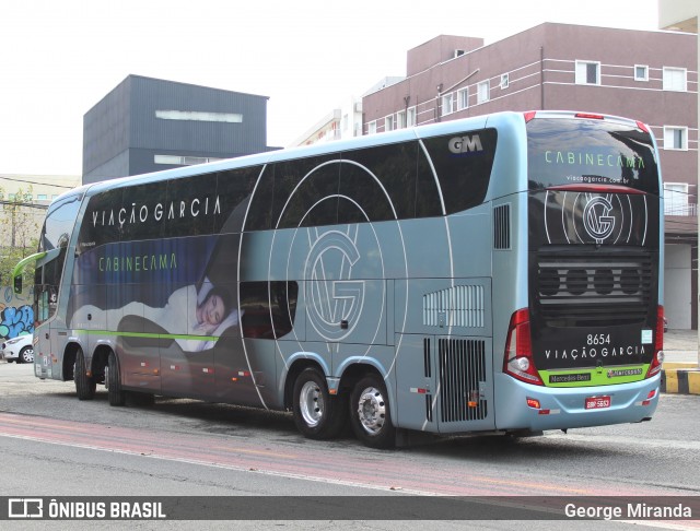 Viação Garcia 8654 na cidade de São Paulo, São Paulo, Brasil, por George Miranda. Número da foto: #8363635.