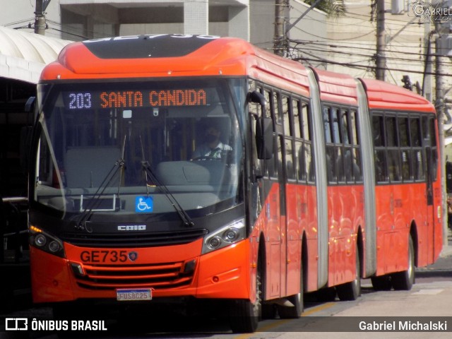 Viação Cidade Sorriso GE735 na cidade de Curitiba, Paraná, Brasil, por Gabriel Michalski. ID da foto: 8363418.