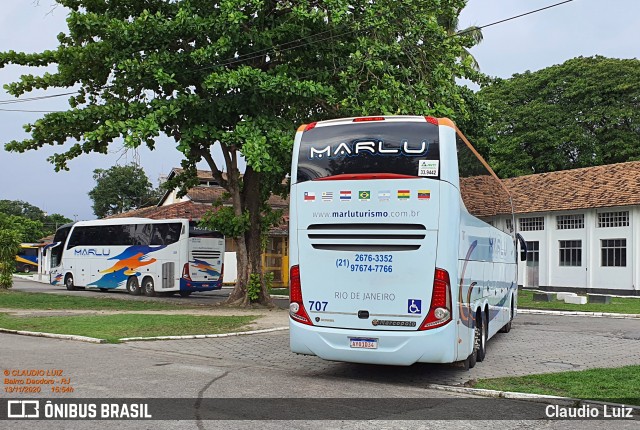 Marlu Turismo 707 na cidade de Rio de Janeiro, Rio de Janeiro, Brasil, por Claudio Luiz. ID da foto: 8367456.