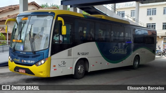 Brasil SA Transporte e Turismo Rj 122.017 na cidade de São Fidélis, Rio de Janeiro, Brasil, por Elissandro Barcelos. ID da foto: 8366054.