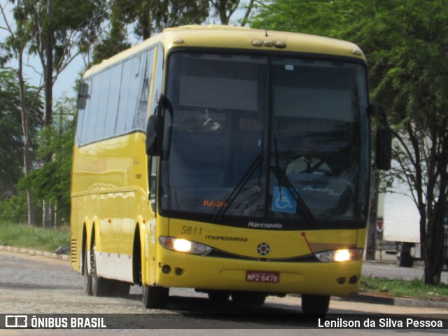 Viação Itapemirim 5811 na cidade de Caruaru, Pernambuco, Brasil, por Lenilson da Silva Pessoa. ID da foto: 8367050.