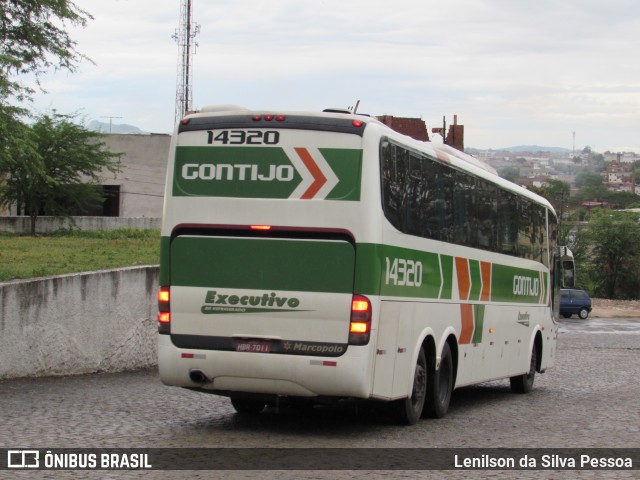 Empresa Gontijo de Transportes 14320 na cidade de Caruaru, Pernambuco, Brasil, por Lenilson da Silva Pessoa. Número da foto: #8367172.