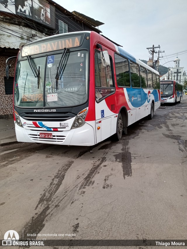 Viação Pavunense B32813 na cidade de Rio de Janeiro, Rio de Janeiro, Brasil, por Thiago Moura. Número da foto: #8366925.