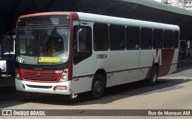 Rondônia Transportes 0108034 na cidade de Manaus, Amazonas, Brasil, por Bus de Manaus AM. Número da foto: #8366918.