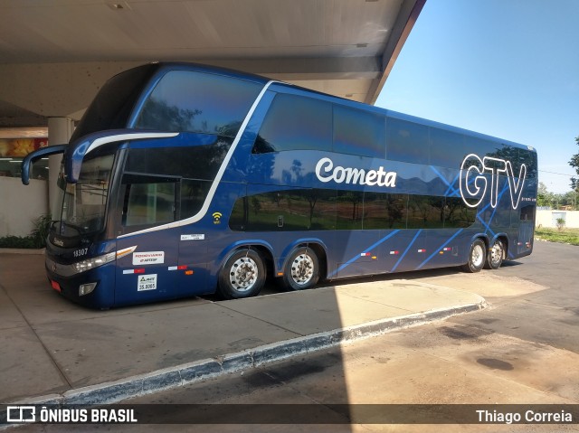 Viação Cometa 18307 na cidade de Catanduva, São Paulo, Brasil, por Thiago Correia. Número da foto: #8368586.