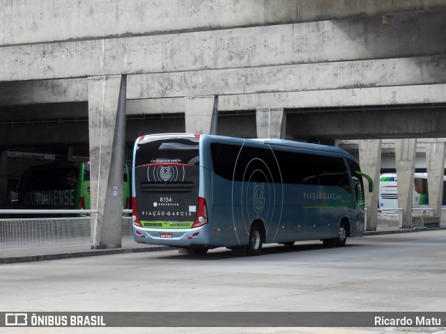Viação Garcia 8154 na cidade de Curitiba, Paraná, Brasil, por Ricardo Matu. Número da foto: #8368079.