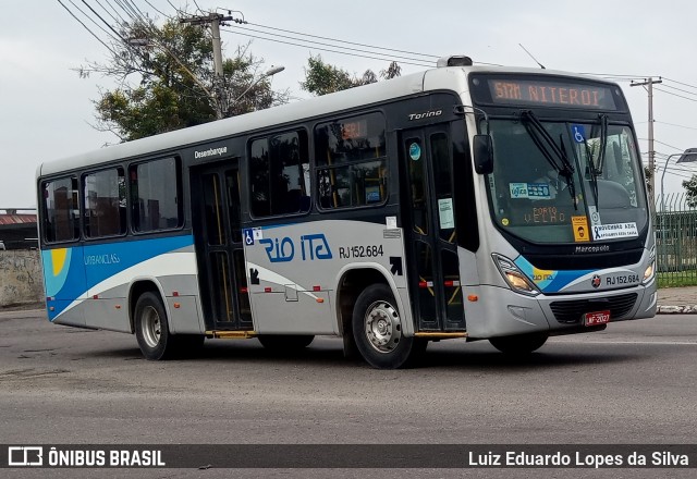 Rio Ita RJ 152.684 na cidade de Niterói, Rio de Janeiro, Brasil, por Luiz Eduardo Lopes da Silva. ID da foto: 8367524.