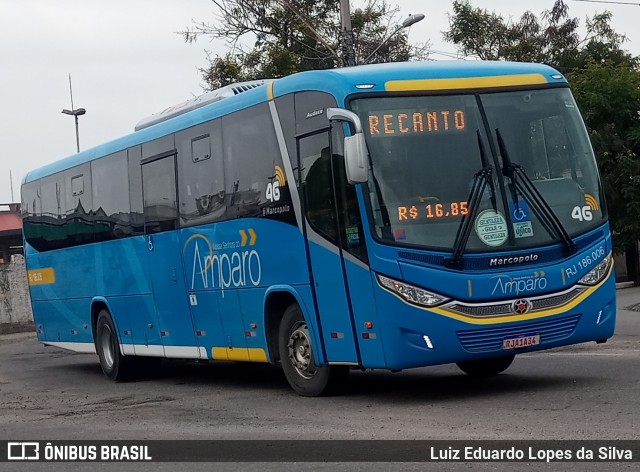 Viação Nossa Senhora do Amparo RJ 186.006 na cidade de Niterói, Rio de Janeiro, Brasil, por Luiz Eduardo Lopes da Silva. ID da foto: 8370558.