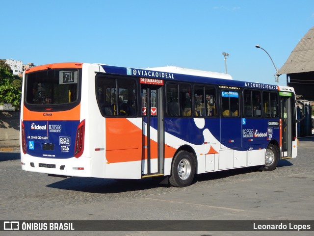 Viação Ideal B28566 na cidade de Rio de Janeiro, Rio de Janeiro, Brasil, por Leonardo Lopes. ID da foto: 8370704.