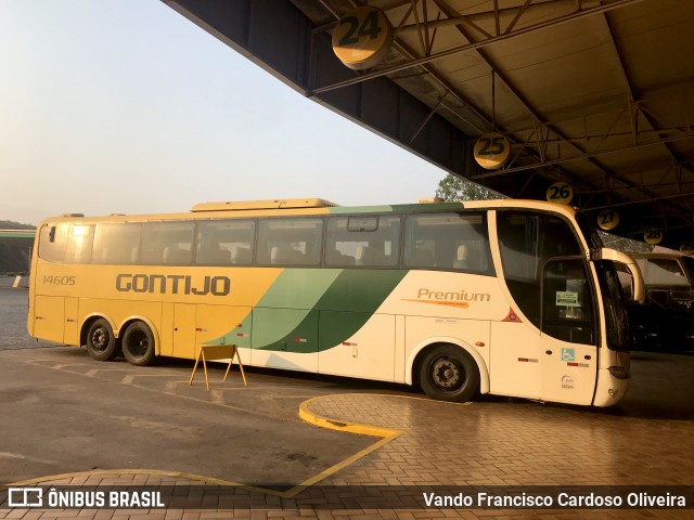 Empresa Gontijo de Transportes 14605 na cidade de Perdões, Minas Gerais, Brasil, por Vando Francisco Cardoso Oliveira. ID da foto: 8371066.