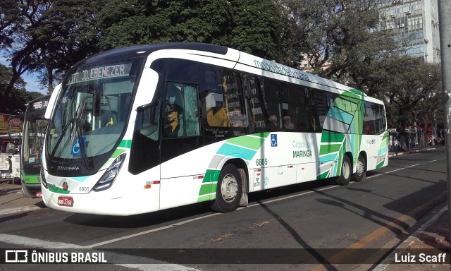 TCCC - Transporte Coletivo Cidade Canção 6805 na cidade de Maringá, Paraná, Brasil, por Luiz Scaff. ID da foto: 8371531.