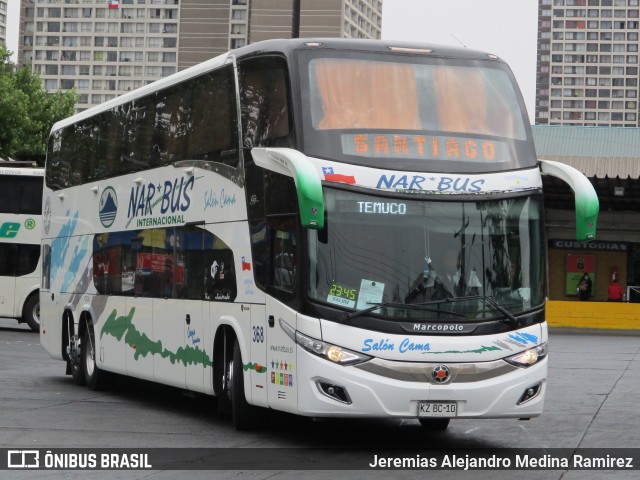 Nar-Bus Internacional 368 na cidade de Santiago, Santiago, Metropolitana de Santiago, Chile, por Jeremias Alejandro Medina Ramirez. Número da foto: #8371246.