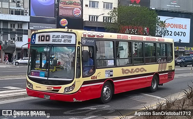 Tarsa 4854 na cidade de Ciudad Autónoma de Buenos Aires, Argentina, por Agustin SanCristobal1712. Número da foto: #8370498.