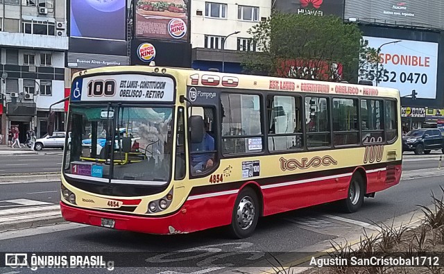 Tarsa 4854 na cidade de Ciudad Autónoma de Buenos Aires, Argentina, por Agustin SanCristobal1712. ID da foto: 8370498.