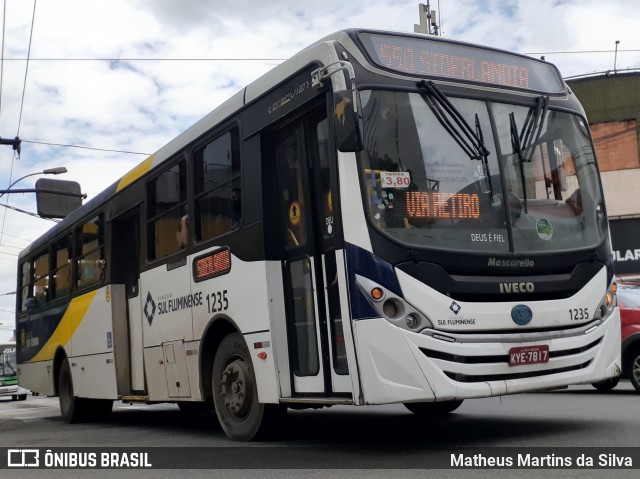 Viação Sul Fluminense 1235 na cidade de Volta Redonda, Rio de Janeiro, Brasil, por Matheus Martins da Silva. ID da foto: 8371248.