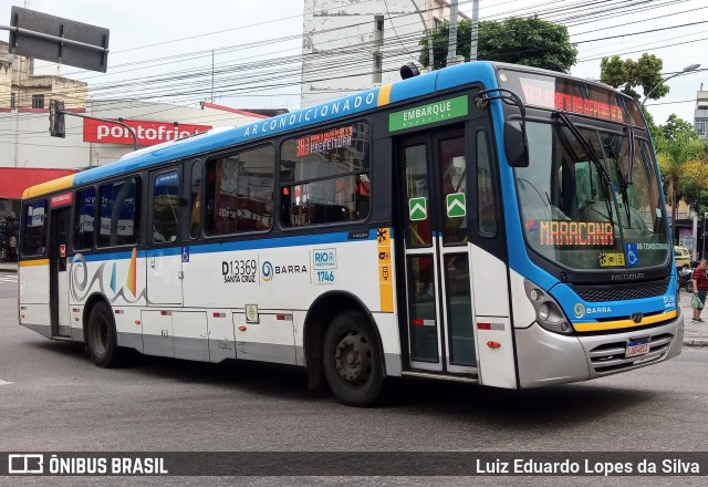 Transportes Barra D13369 na cidade de Rio de Janeiro, Rio de Janeiro, Brasil, por Luiz Eduardo Lopes da Silva. ID da foto: 8370484.