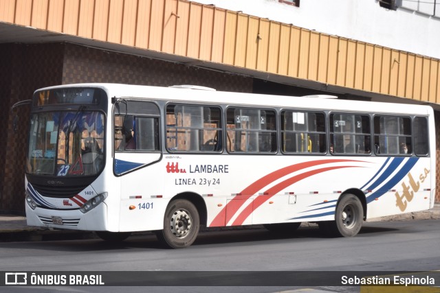 TTL S.A. - Transporte y Turismo Lambaré - Líneas 23-24-31 y 33 1401 na cidade de Asunción, Paraguai, por Sebastian Espinola. Número da foto: #8370905.