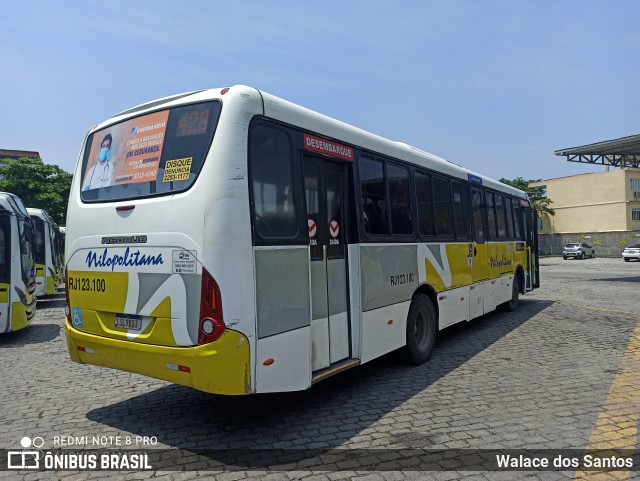 Viação Nilopolitana RJ 123.100 na cidade de Nilópolis, Rio de Janeiro, Brasil, por Walace dos Santos. Número da foto: #8374879.