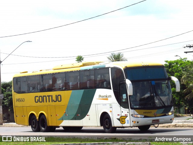 Empresa Gontijo de Transportes 14560 na cidade de Pirapora, Minas Gerais, Brasil, por Andrew Campos. ID da foto: 8374311.