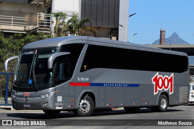 Auto Viação 1001 RJ 108.149 na cidade de Rio de Janeiro, Rio de Janeiro, Brasil, por Matheus Souza. Número da foto: #8375408.