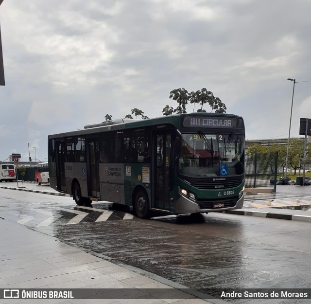 Transunião Transportes 3 6603 na cidade de São Paulo, São Paulo, Brasil, por Andre Santos de Moraes. Número da foto: #8377304.