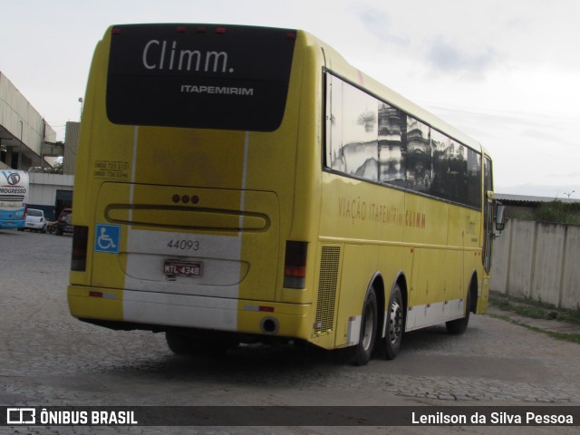 Viação Itapemirim 44093 na cidade de Caruaru, Pernambuco, Brasil, por Lenilson da Silva Pessoa. ID da foto: 8378365.