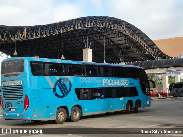 Auto Viação Progresso 6099 na cidade de Imperatriz, Maranhão, Brasil, por Ruan Silva Andrade. ID da foto: 8375997.