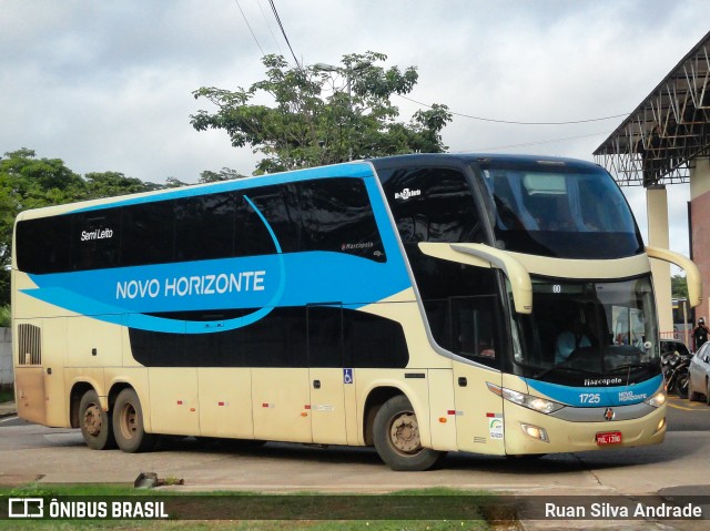 Viação Novo Horizonte 1725 na cidade de Imperatriz, Maranhão, Brasil, por Ruan Silva Andrade. ID da foto: 8375994.