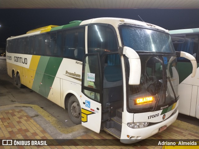 Empresa Gontijo de Transportes 17020 na cidade de João Monlevade, Minas Gerais, Brasil, por Adriano  Almeida. ID da foto: 8377913.