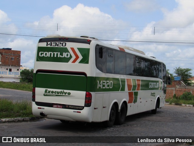 Empresa Gontijo de Transportes 14320 na cidade de Caruaru, Pernambuco, Brasil, por Lenilson da Silva Pessoa. Número da foto: #8380548.