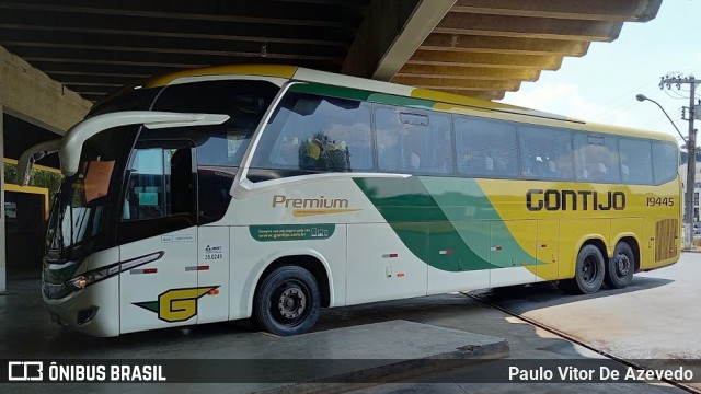 Empresa Gontijo de Transportes 19445 na cidade de Araxá, Minas Gerais, Brasil, por Paulo Vitor De Azevedo. Número da foto: #8380388.