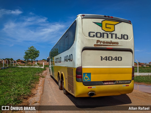 Empresa Gontijo de Transportes 14040 na cidade de Cáceres, Mato Grosso, Brasil, por Allan Rafael. ID da foto: 8380294.