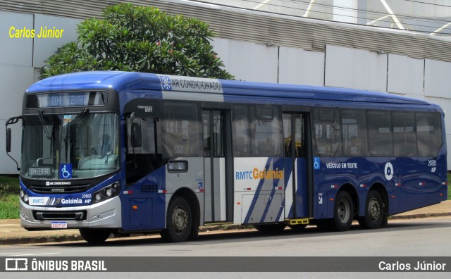 HP Transportes Coletivos 20801 na cidade de Aparecida de Goiânia, Goiás, Brasil, por Carlos Júnior. ID da foto: 8381245.